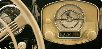 Vintage Blaupunkt radio showcasing early audio technology